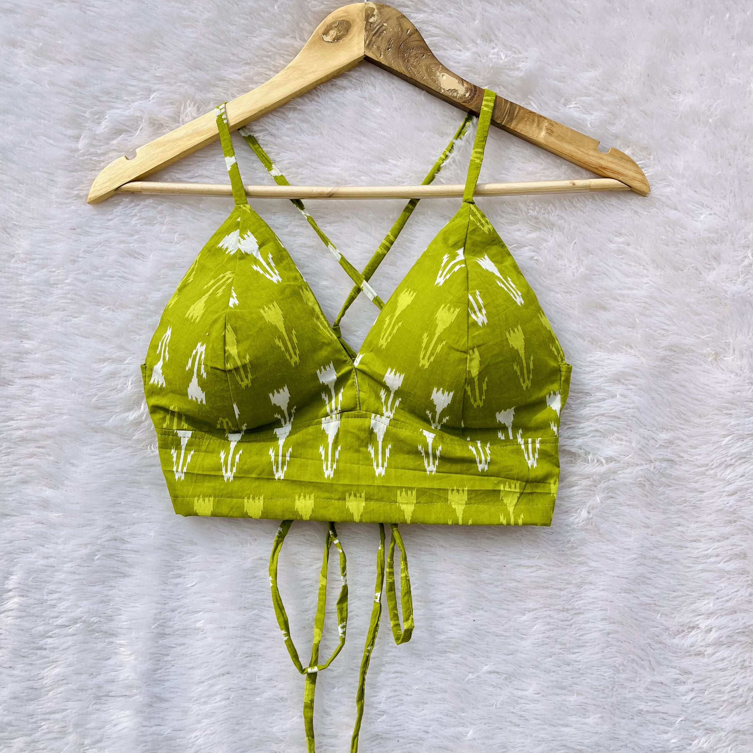 Neon Green Cotton Bralette